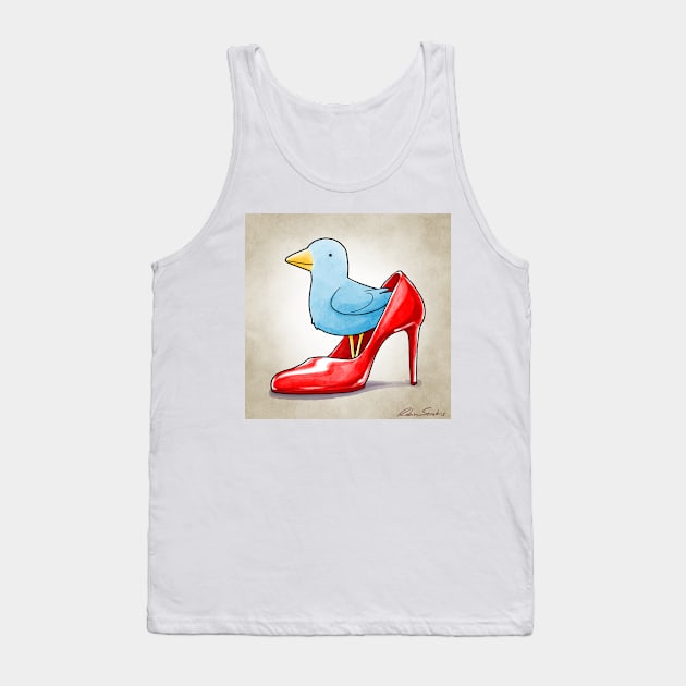 Fashion Bird - Heels Tank Top by JadedSketch